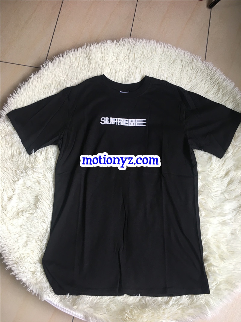 Supreme Black T-Shirt(White Letters)